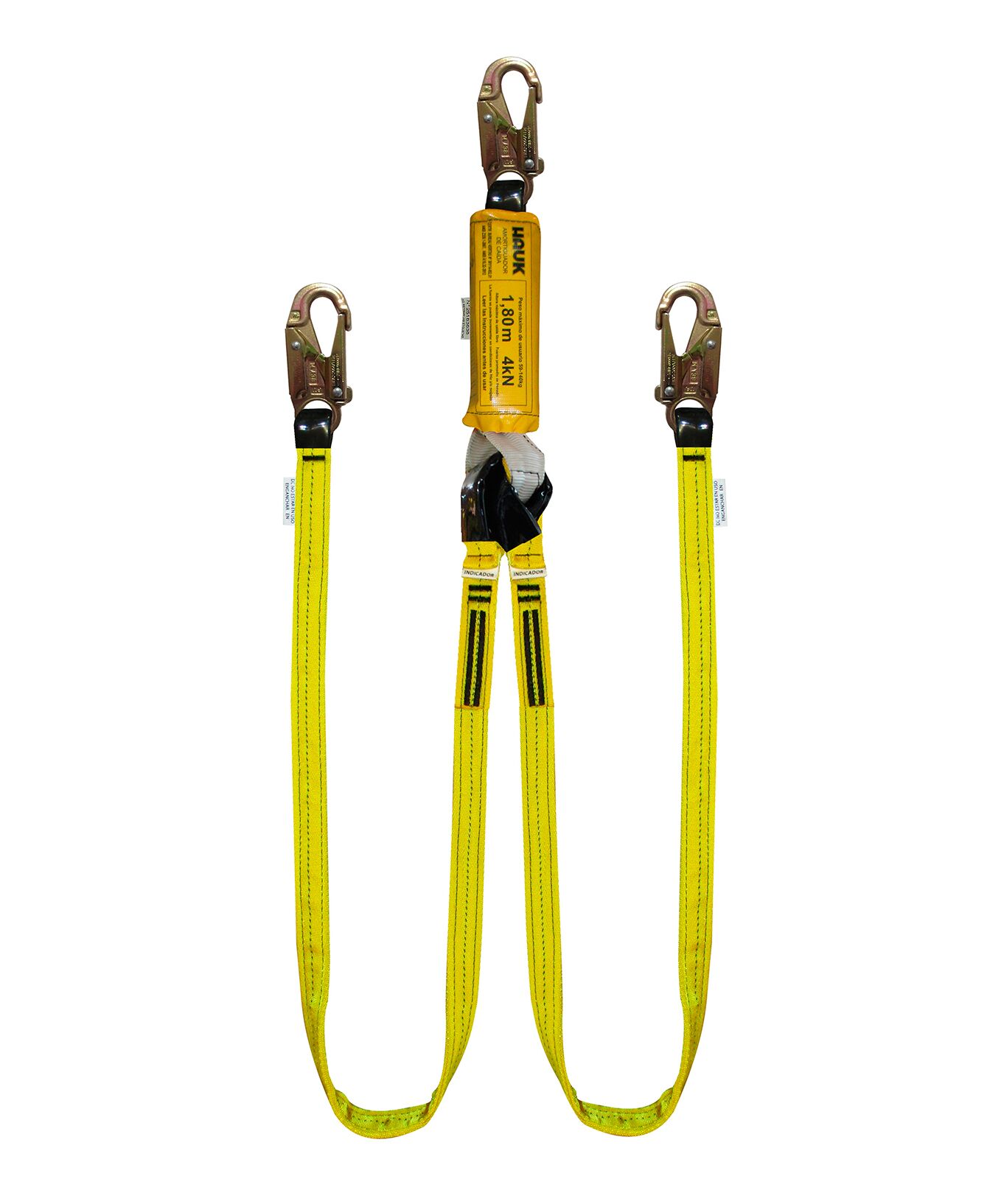 Línea de vida doble con amortiguador de caída