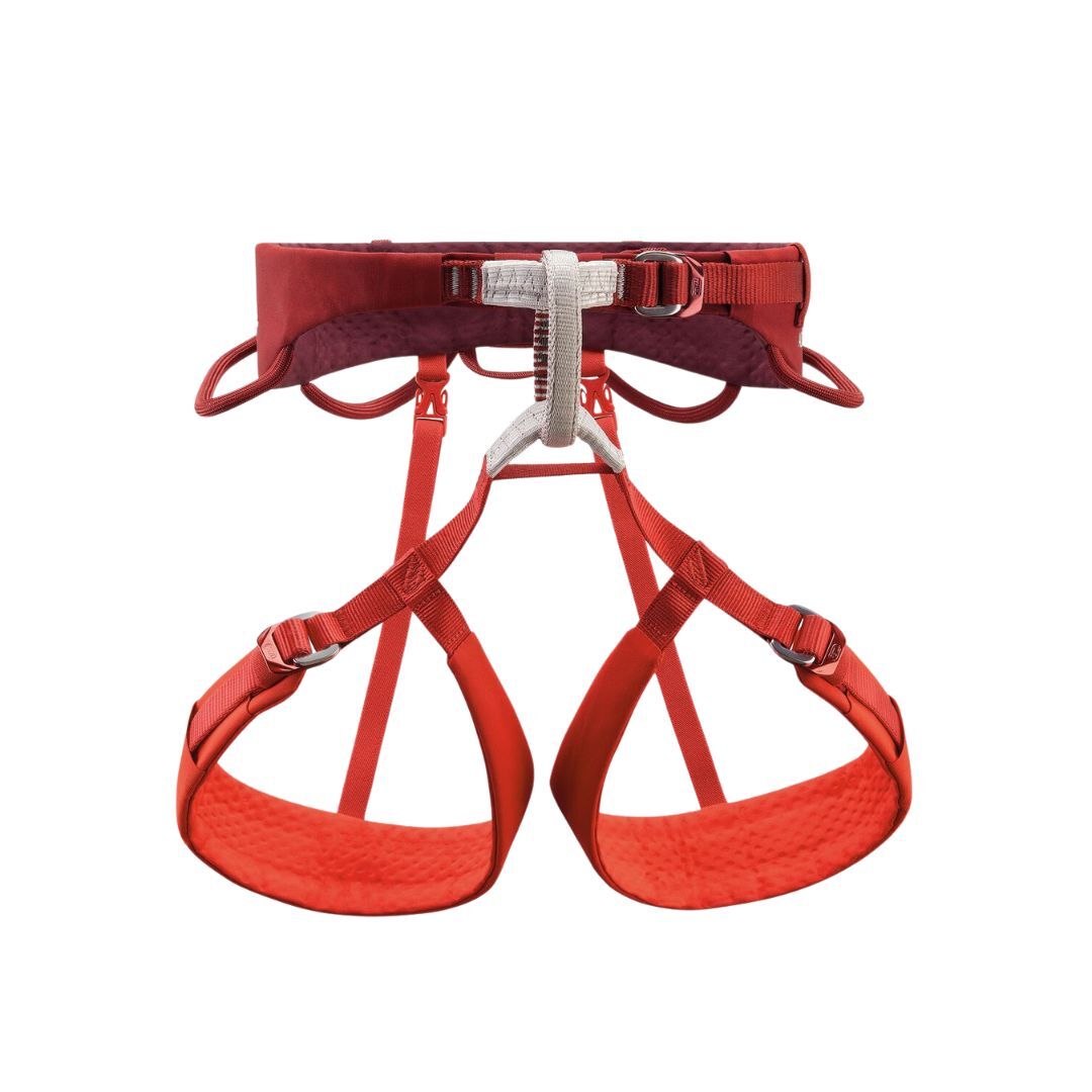 Arnés Petzl ADJAMA cómodo y ajustable para escalada deportiva y tradicional