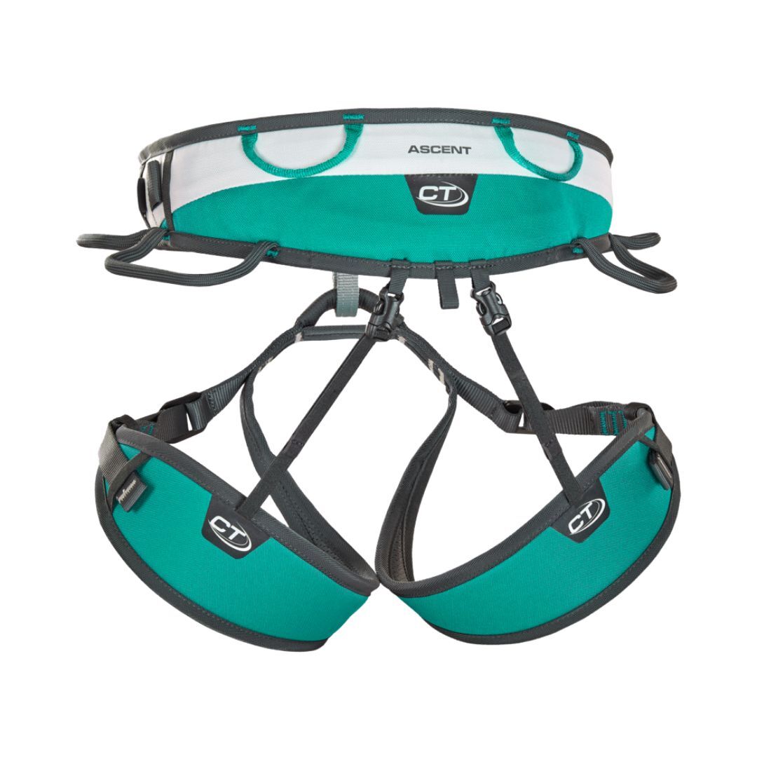 Arnés Ascent ajustable y polivalente para escalada deportiva y alpinismo
