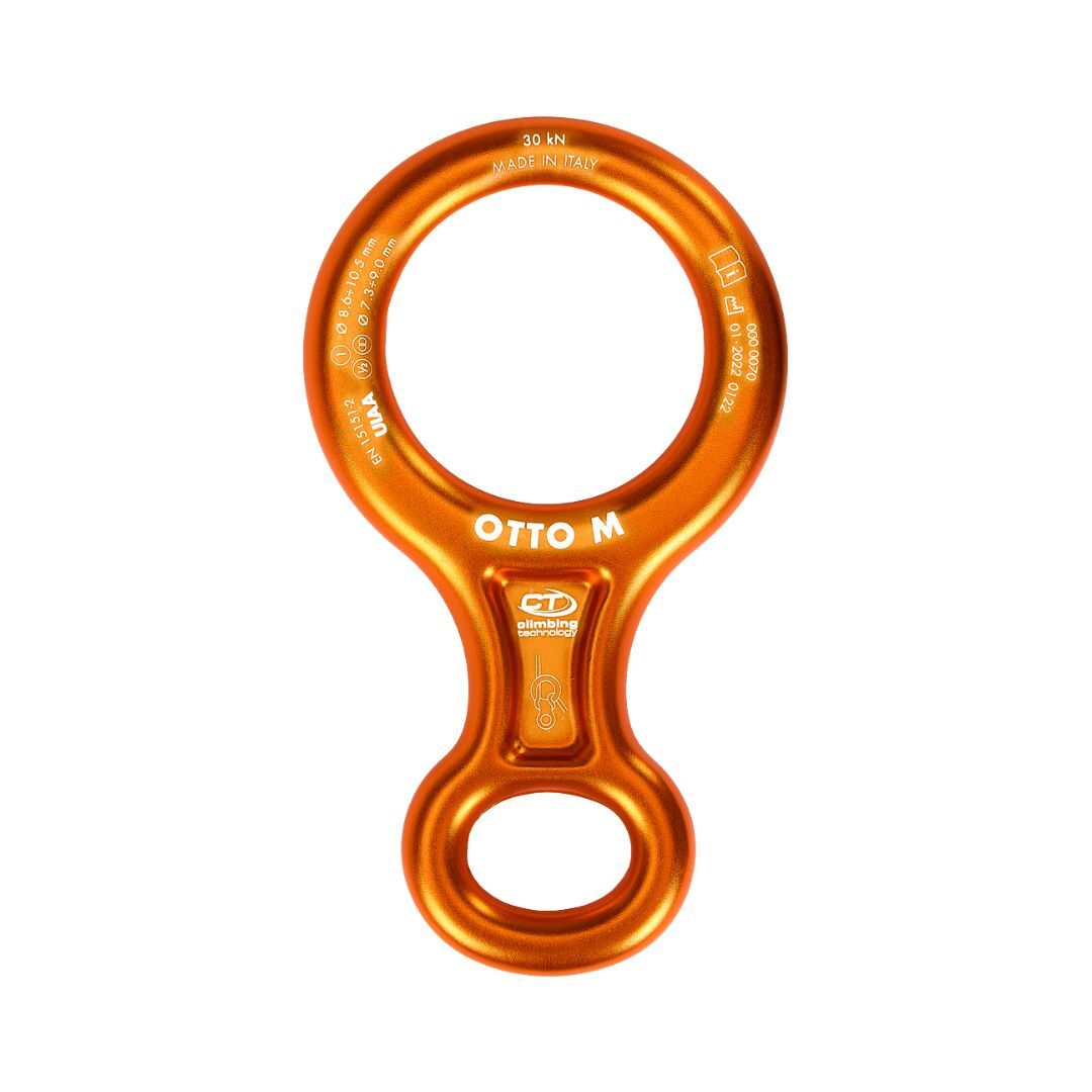 descensor-otto-m-climbing-technology Descensor OTTO M de Climbing Technology en forma de ocho, compatible con cuerda simple, doble y gemela