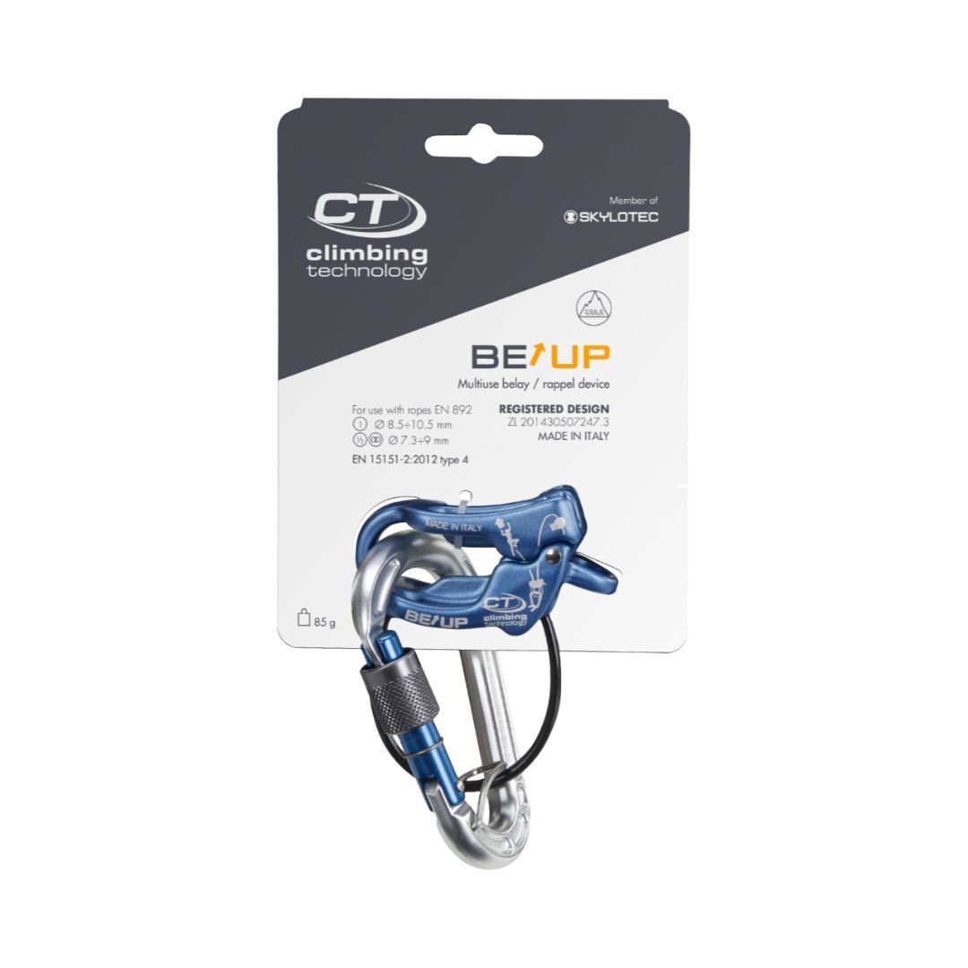 Kit CAMP con asegurador BE UP y mosquetón CONCEPT SGLKit CAMP con asegurador BE UP y mosquetón CONCEPT SGL