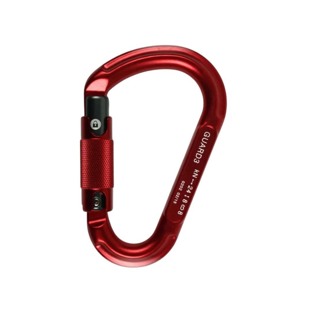 Mosquetón GUARD3 HMS de aleación ligera con cierre Catch-Free