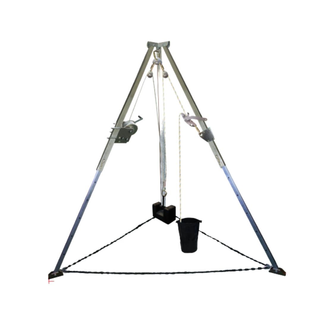 Trípode de Rescate para Espacios Confinados